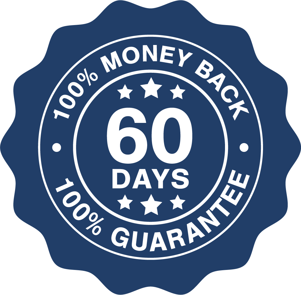 60 day money back guarantee seal