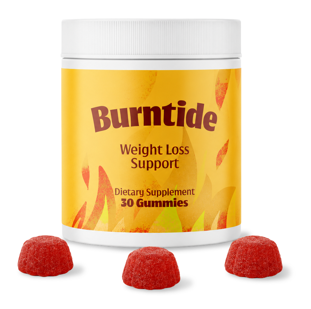 Burntide bottle with gummies