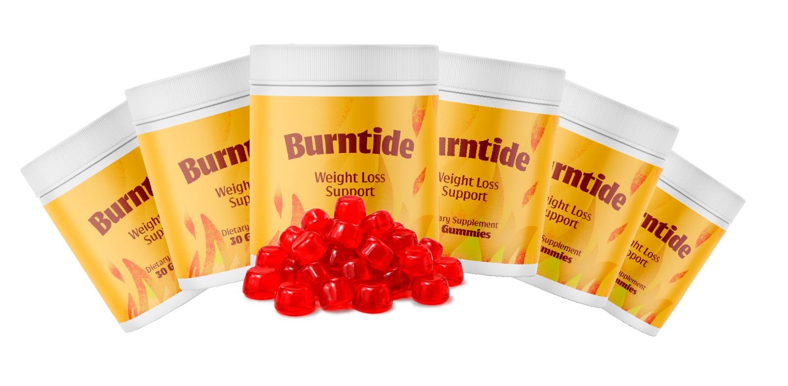 Burntide 6-bottle pack with gummies